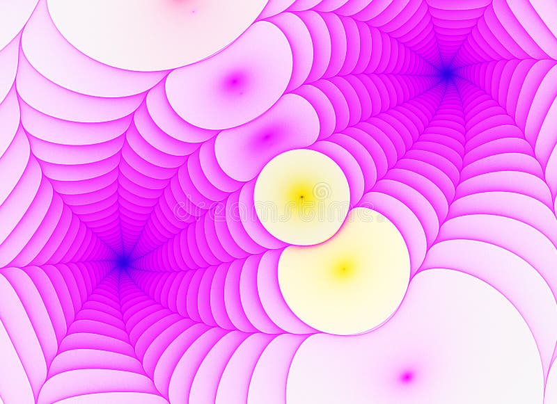 Abstract colorful bright fractal spiderwebs background. Spiderwebs illustrations