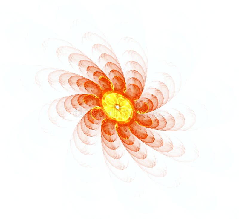 Abstract fractal sun