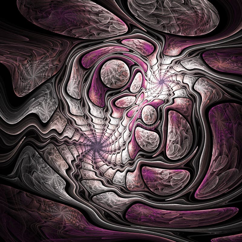 Abstract fractal swirly pattern