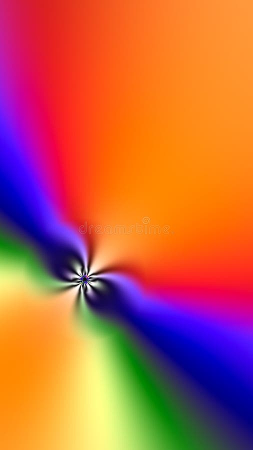 Fractal tall abstract, computer art, math render vector illustration