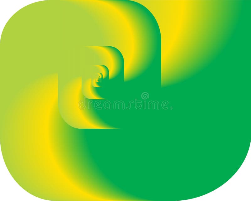 Abstract fractal twirl as logo, background vector illustration