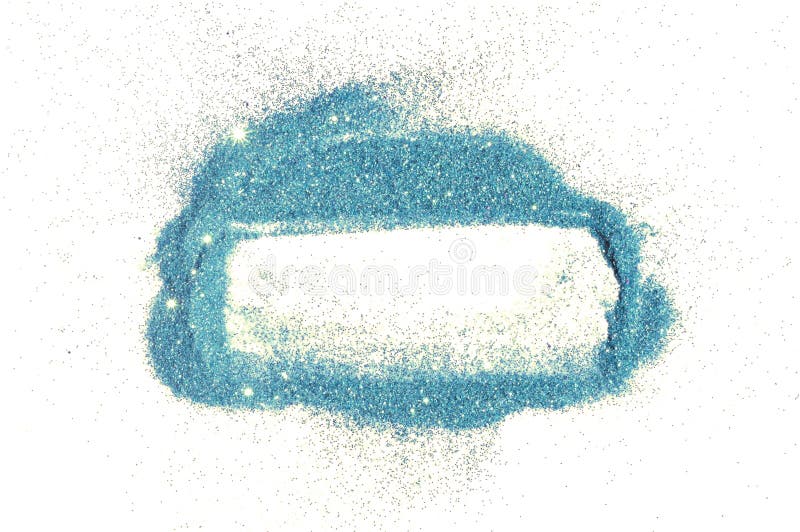 Abstract frame of blue glitter sparkle on white. Textured background with border for your design royalty free stock photos Abstract frame of blue glitter sparkle on white. Textured background with border for your design royalty free stock photos