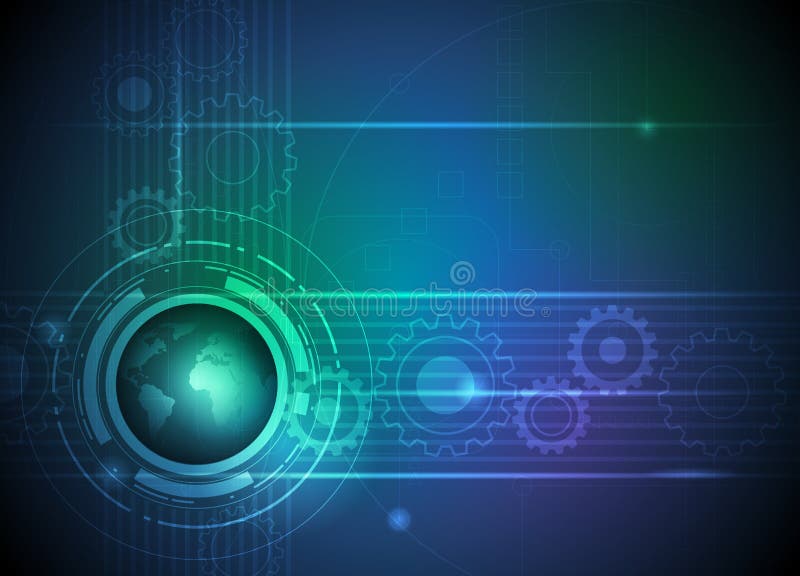 Abstract future digital science technology concept stock illustration