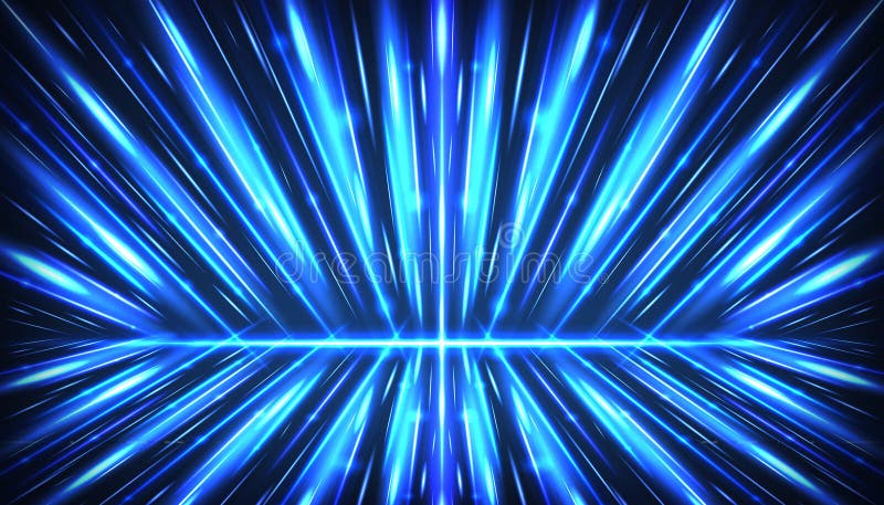 Abstract futuristic blue background with soft line and shiny light. Vector royalty free illustration