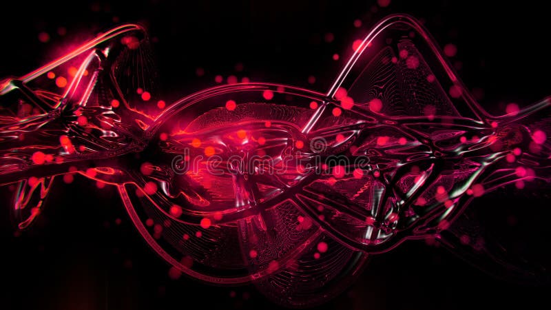 Abstract futuristic bright red and pink molten glass waves and ripple royalty free illustration Abstract futuristic bright red and pink molten glass waves and ripple royalty free illustration