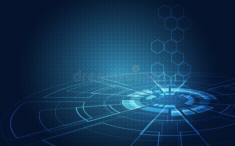 Abstract futuristic circuit board, Illustration high computer digital technology concept, Vector background. vector illustration