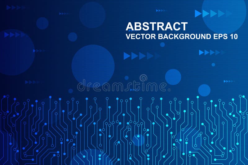Abstract futuristic circuit board, Hi-tech digital technology concept. vector illustration royalty free illustration