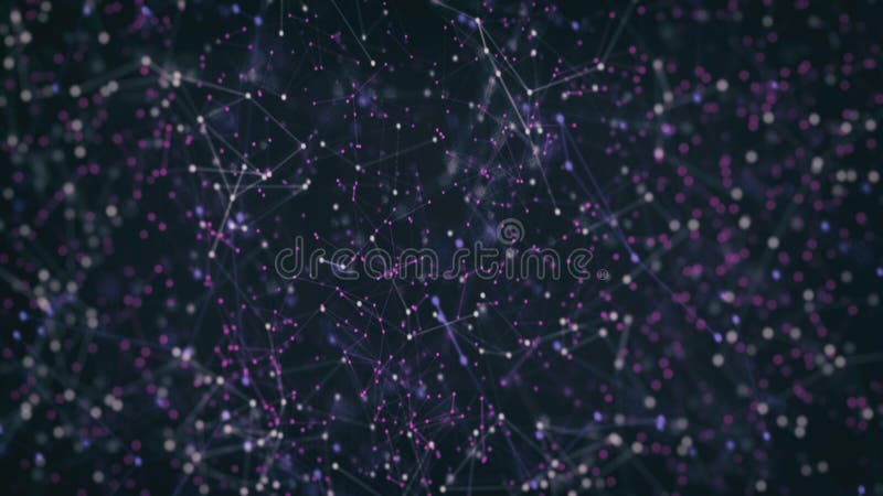 Abstract futuristic on dark blue background. Wireless network connection concept. Social media, innovation and technology stock illustration