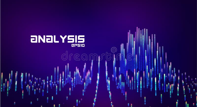 Abstract futuristic data diagrams. minimal gradient lines infographic vector illustration