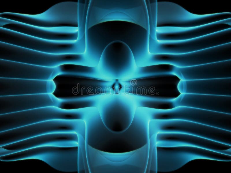 Abstract futuristic glowing illustraton royalty free illustration