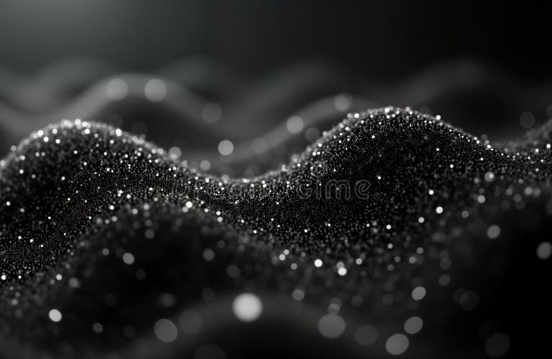 Abstract futuristic illustration. AI neural network concept. Complex network of data points. Dark background. Suggests advanced stock illustration