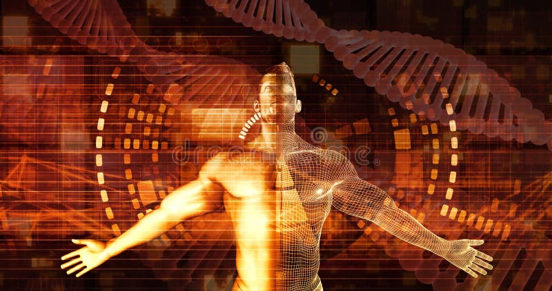 Abstract Futuristic Science and Technology Background Concept vector illustration