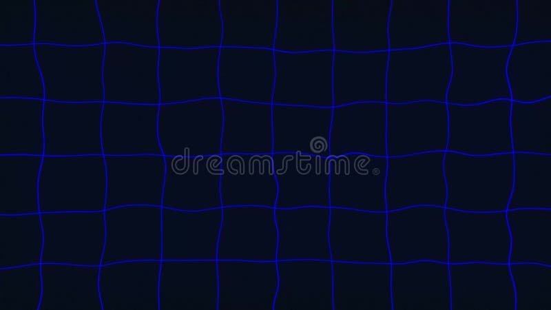 Abstract Futuristic Technology Background with Wavy Blue Digital Grid Lines in a Seamless Loop Animation royalty free illustration