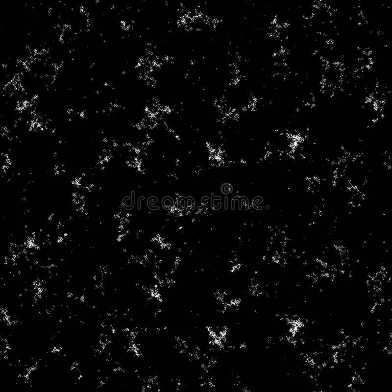 Abstract Galactic Star Cluster on Black Background.