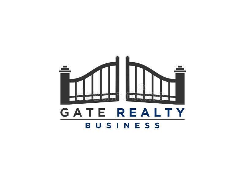 Abstract Gate Logo Design Inspiration Stock Illustration Illustration