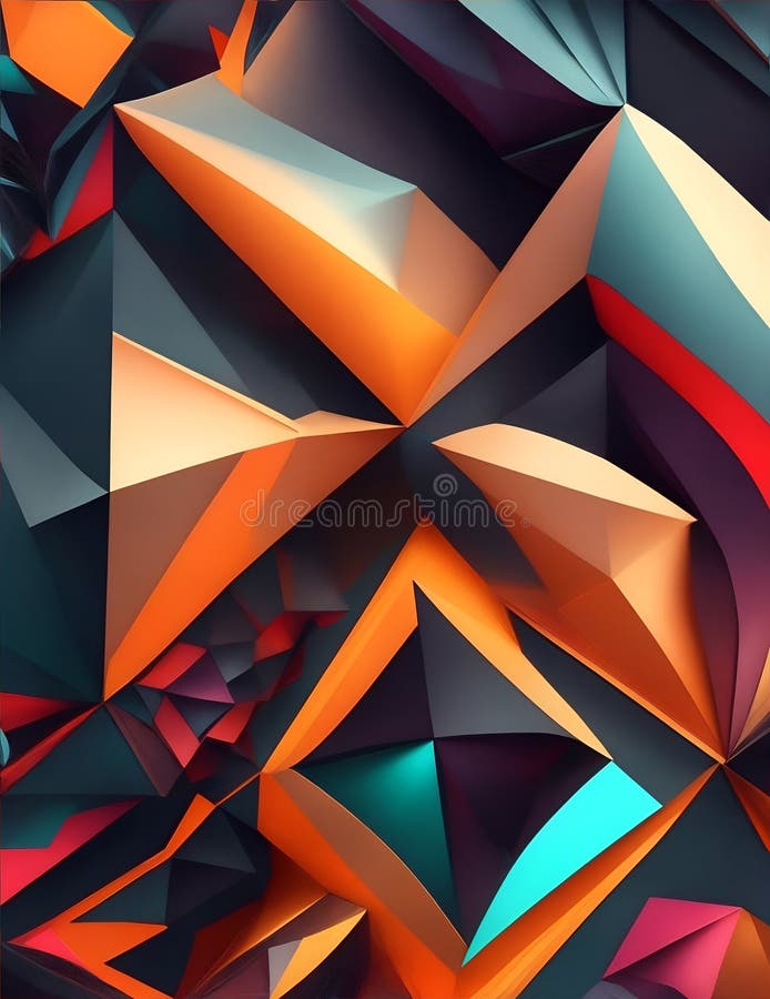 Abstract Geometric Art Illustration Stock Illustration Illustration