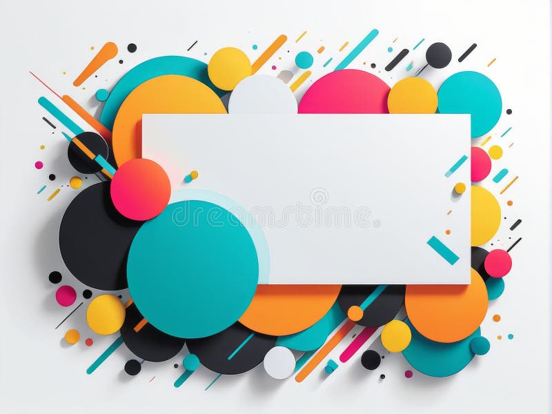 Abstract geometric background with colorful shapes royalty free illustration