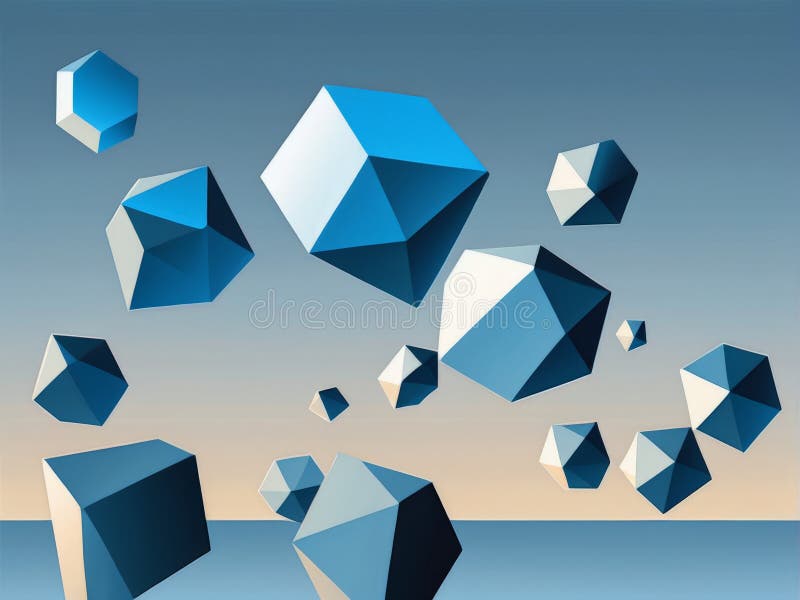 Abstract geometric background. 3d polygon polygons vector illustration