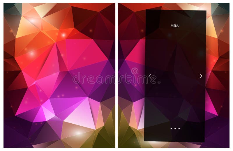 Abstract colorful geometric background stock illustration