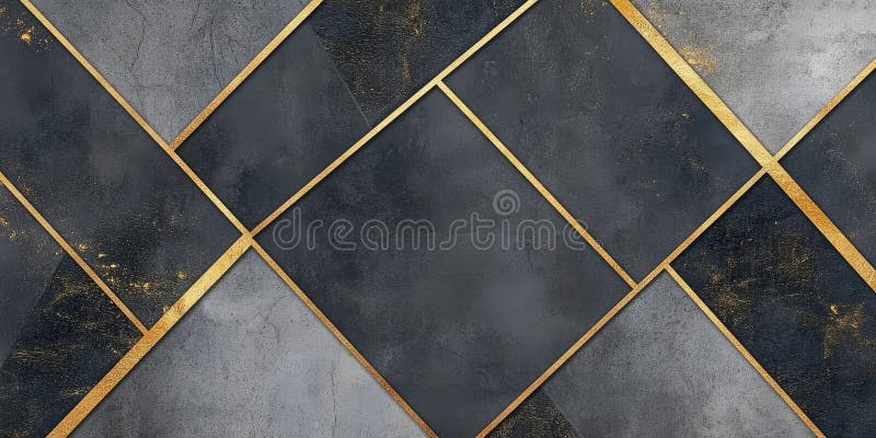 Abstract geometric background with light gray and gold intersecting lines royalty free stock photos