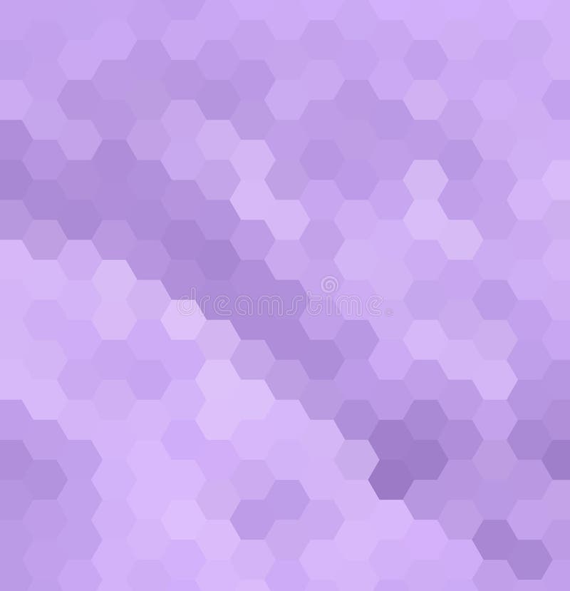 Abstract Geometric Background with Lilac Hexagons. with an Example of