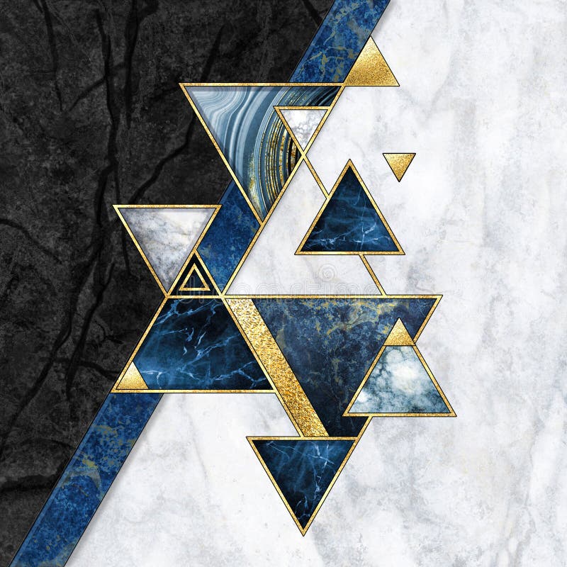 Abstract Geometric Background, Modern Marble Mosaic Inlay, Blue Gold Triangles, Black White Stone Textures, Fashion Marbling Stock Image - Image of marbled, golden: 196404787 Abstract Geometric Background, Modern Marble Mosaic Inlay, Blue Gold Triangles, Black White Stone Textures, Fashion Marbling Stock Image - Image of marbled, golden: 196404787
