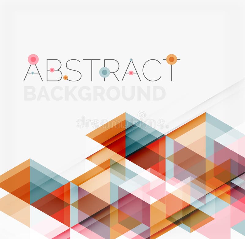 Abstract geometric background. Modern overlapping