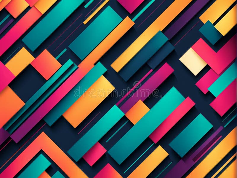 Abstract geometric background with triangle and hexagons. vector illustration royalty free illustration
