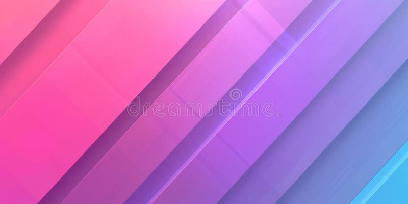 Abstract Geometric Background with Vibrant Pink and Purple Diagonal Stripes stock illustration