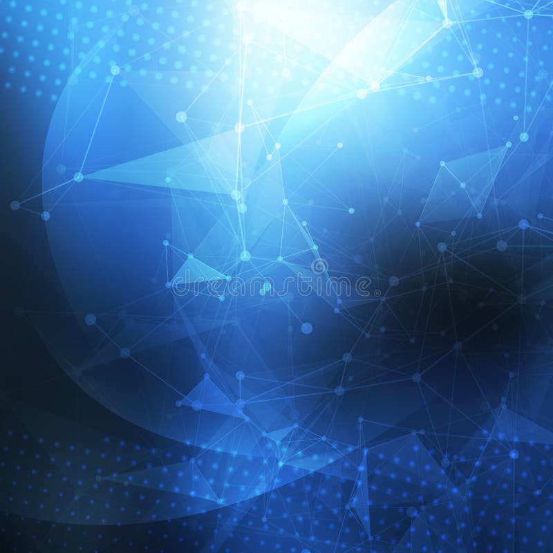 Abstract geometric background. Wireframe mesh royalty free illustration