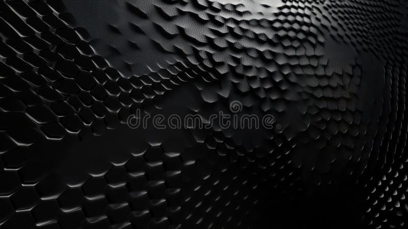 Abstract geometric black hexagonal pattern design for modern background or wallpaper stock illustration