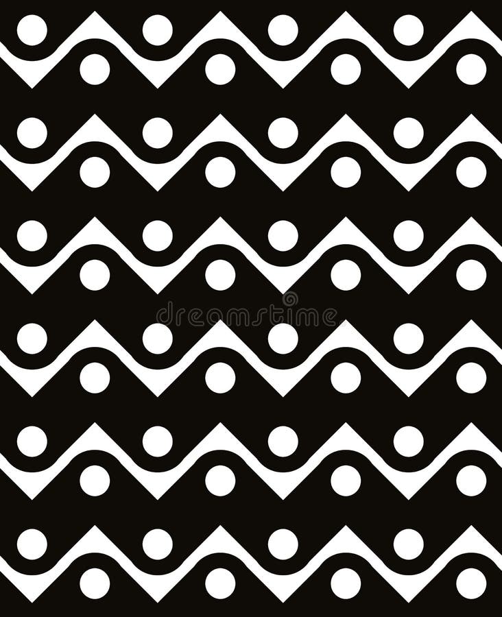 Abstract geometric black and white background, seamless pattern, vector background. vector illustration