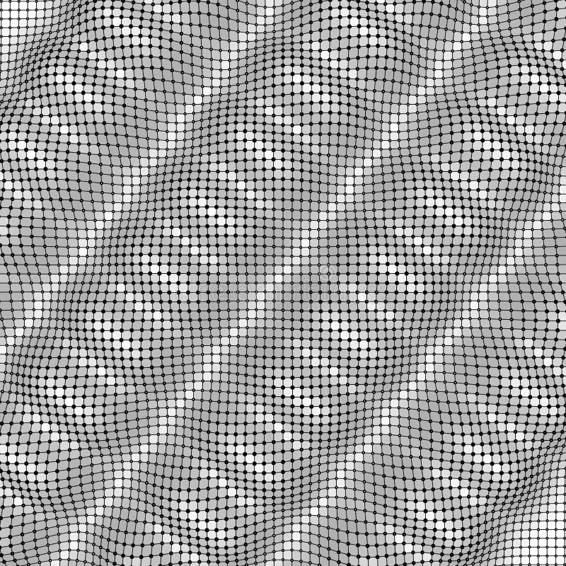 Abstract Geometric Black and White Graphic Design Print Halftone ...