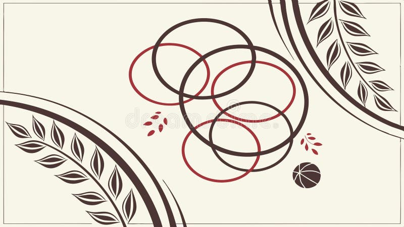 Abstract geometric border, decorative pattern vector design Generative AI stock illustration