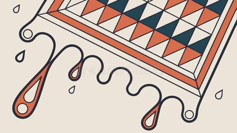Abstract Geometric Border Design, vector design Generative AI royalty free illustration
