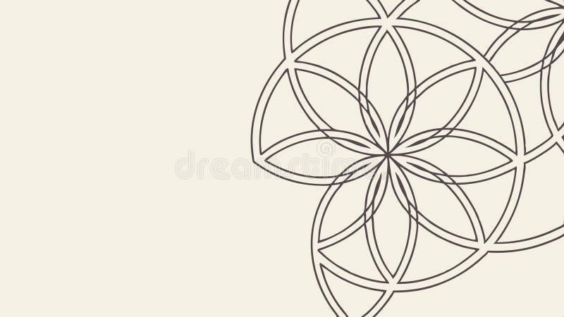 Abstract geometric circular pattern design element vector design Generative AI stock illustration
