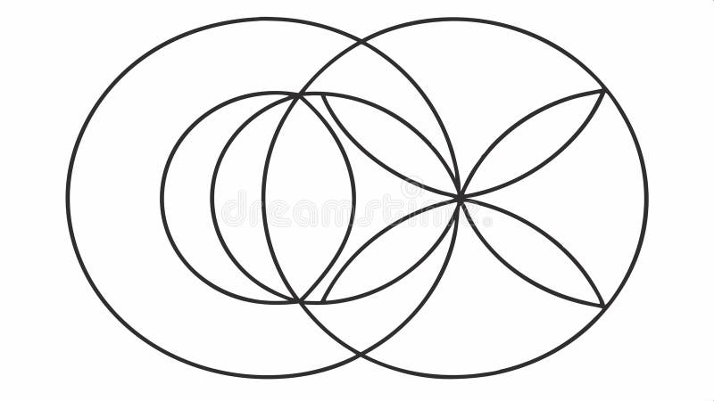 Abstract geometric circular pattern design vector design Generative AI vector illustration