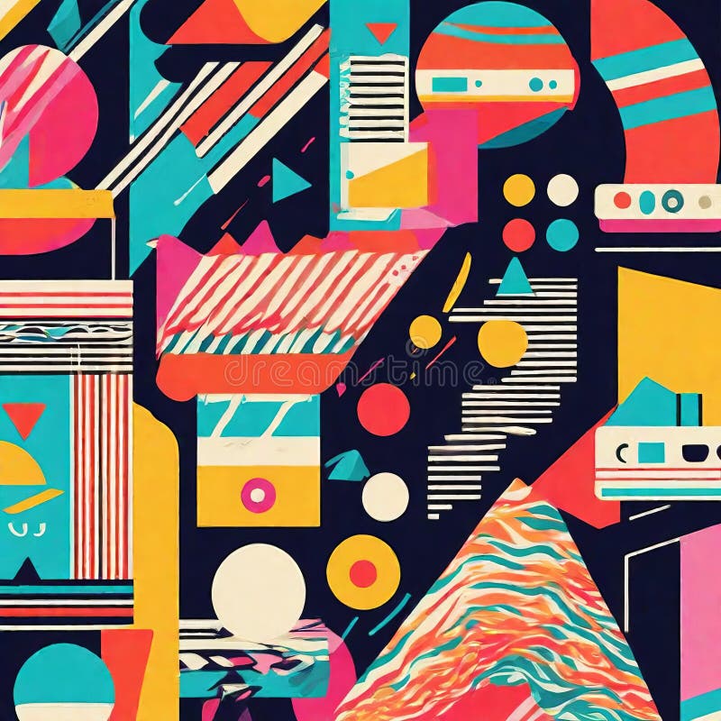 Abstract geometric colorful pattern for background. illustration with different vector illustration.