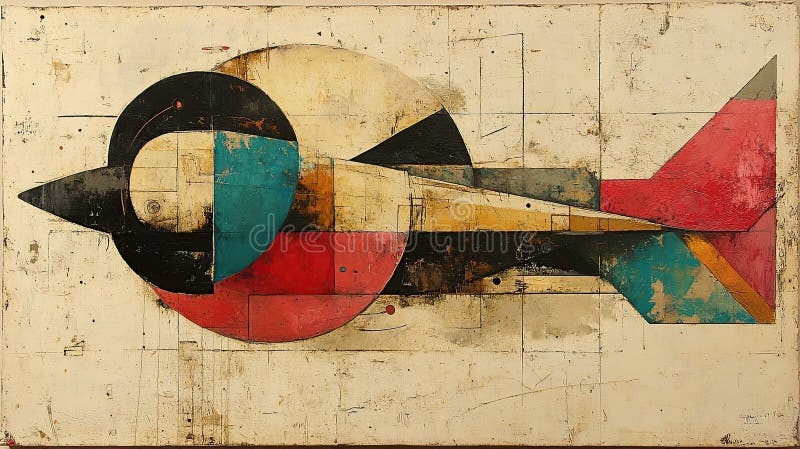 Abstract Geometric Composition vector illustration
