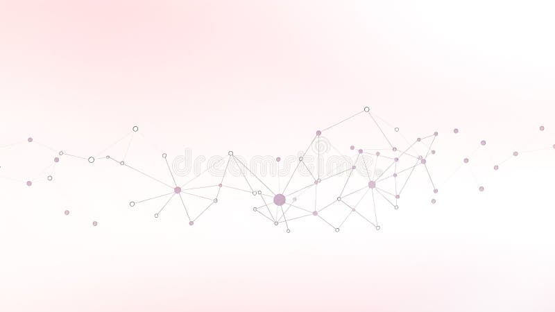 Abstract geometric connect lines and dots. Simple technology graphic background. stock illustration