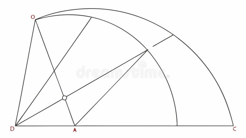 Abstract Geometric Construction Lines, vector design Generative AI stock illustration
