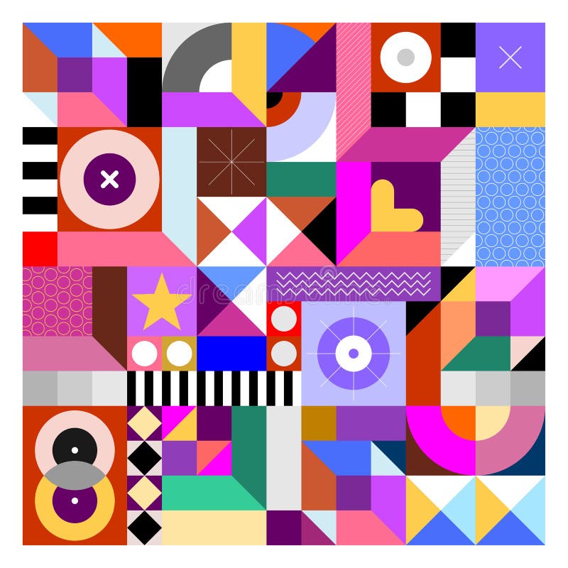 Abstract Geometric Design royalty free illustration