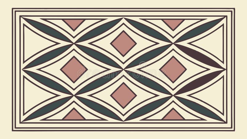Abstract Geometric Diamond Pattern Design, vector design Generative AI vector illustration