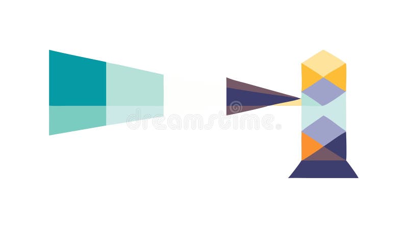 Abstract Geometric Figures and Objects, vector design Generative AI stock illustration