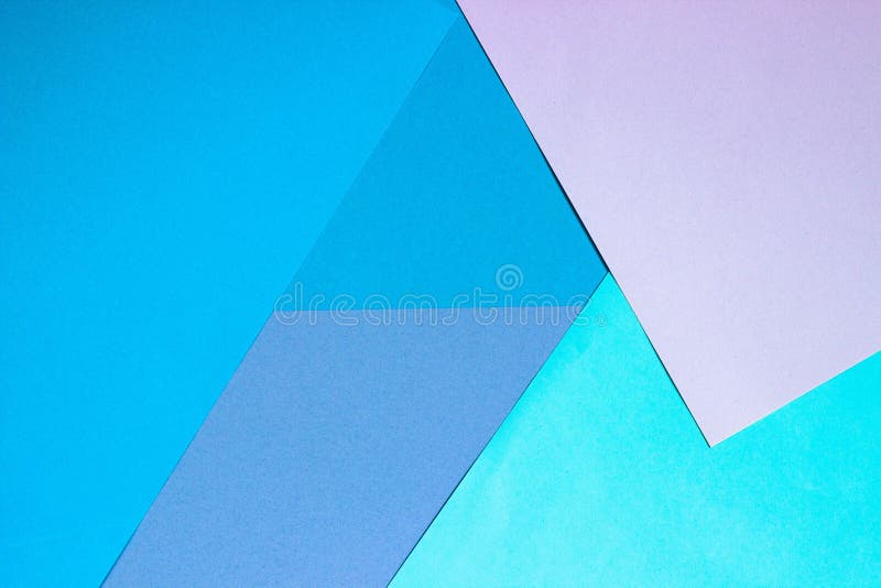 Abstract geometric flat background from colored paper. Pink and blue colored paper, a template for adding text. Concept clean layout stock images, royalty-free photos and pictures