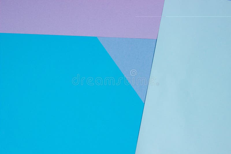 Abstract Geometric Flat Background from Colored Paper. Violet and Blue