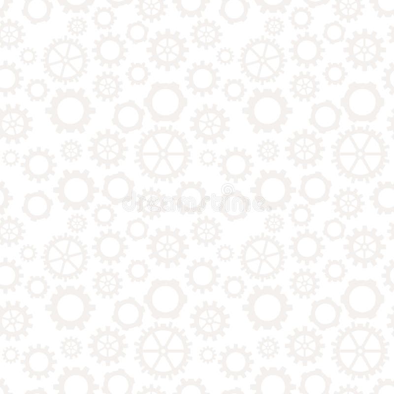 Abstract Geometric Gear Light Gray Graphic Design Cog Wheel Pattern