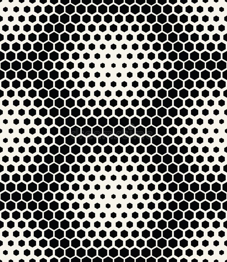 Abstract geometric graphic seamless hexagon pattern vector illustration