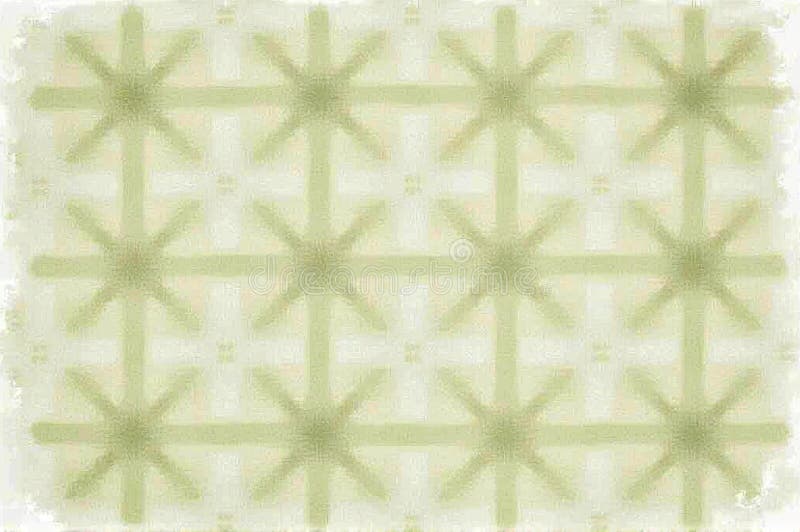 Abstract geometric green star pattern with soft texture vector illustration