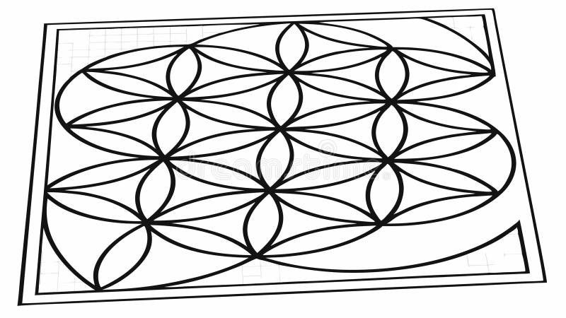 Abstract Geometric Grid Pattern Vector Illustration Design, vector design Generative AI royalty free illustration